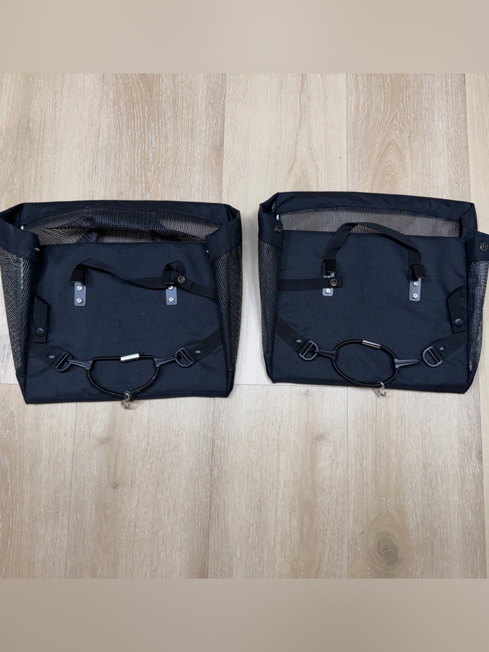 Bushwhacker USA Set hNEW Black Rear Rack Bike Pannier Bags (Pair) - Picture 6 of 11